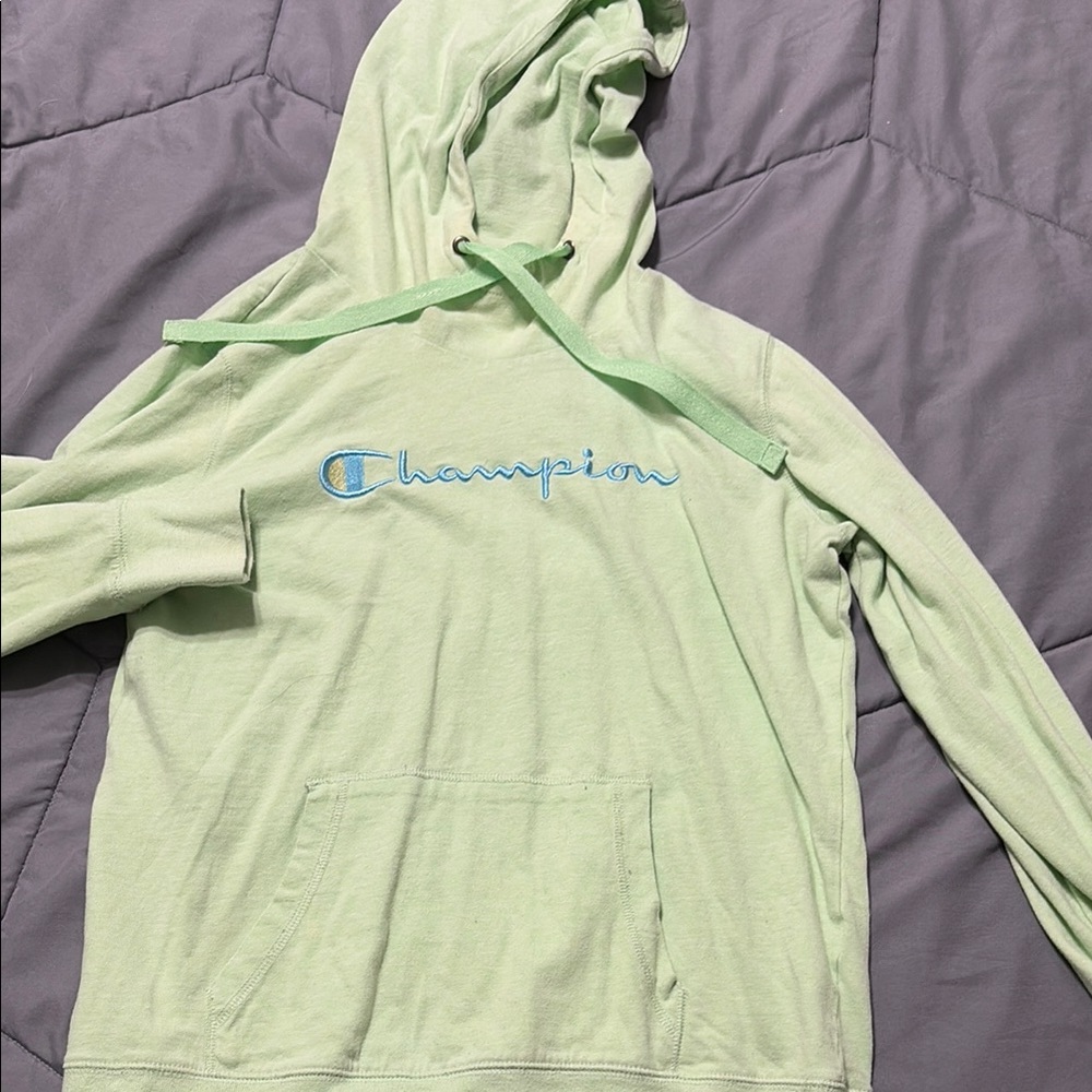 Champion Light Green Hoodie
